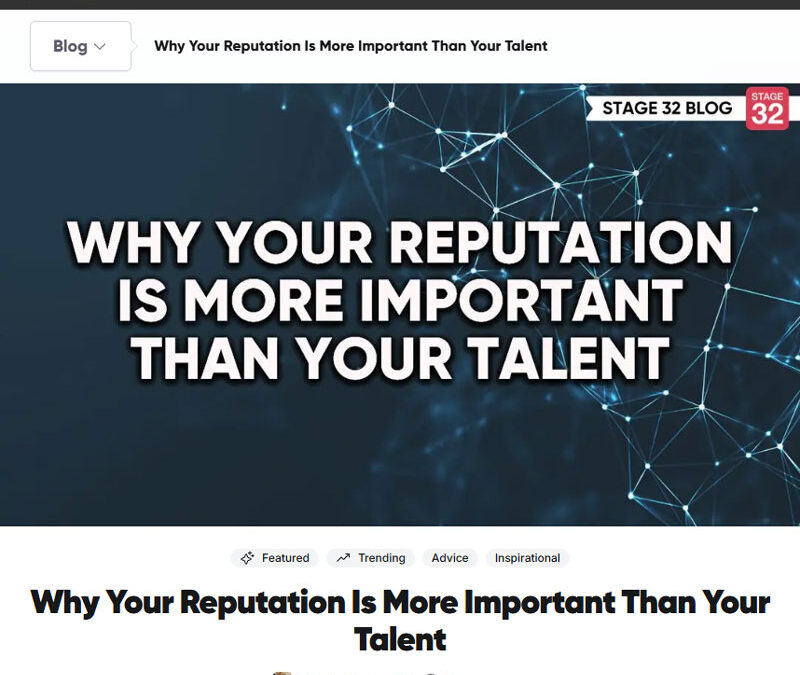 Why Your Reputation Is More Important Than Your Talent